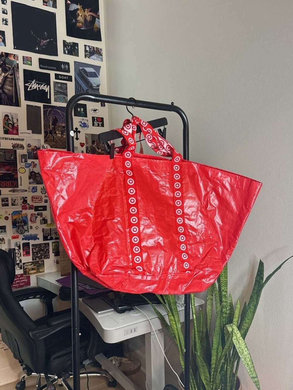 Target Extra Large Recycled Reusable Red Grocery Shopping Tote Bag